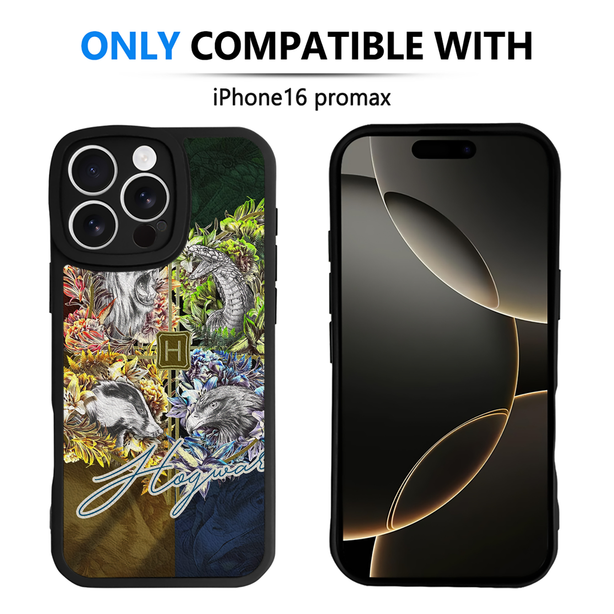 （画像用） Harry Potter ハリー・ポッターシリーズ 【iPhone 16シリーズ対応】シリコンスマホケース（レザー調） 材質：シリコン